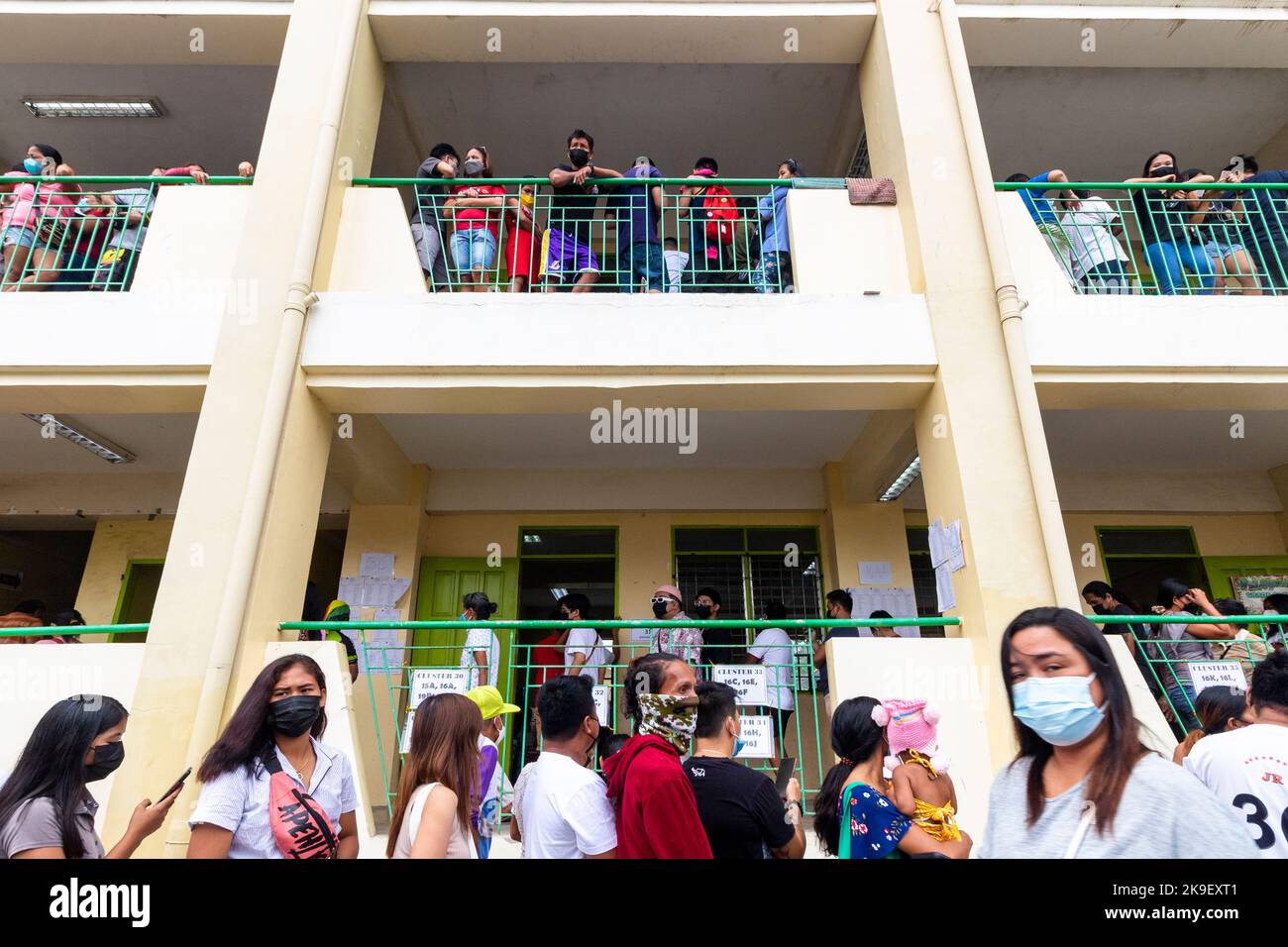 Des élections présidentielles ont eu lieu dans une école de Cebu, aux Philippines, en 2022 Banque D'Images