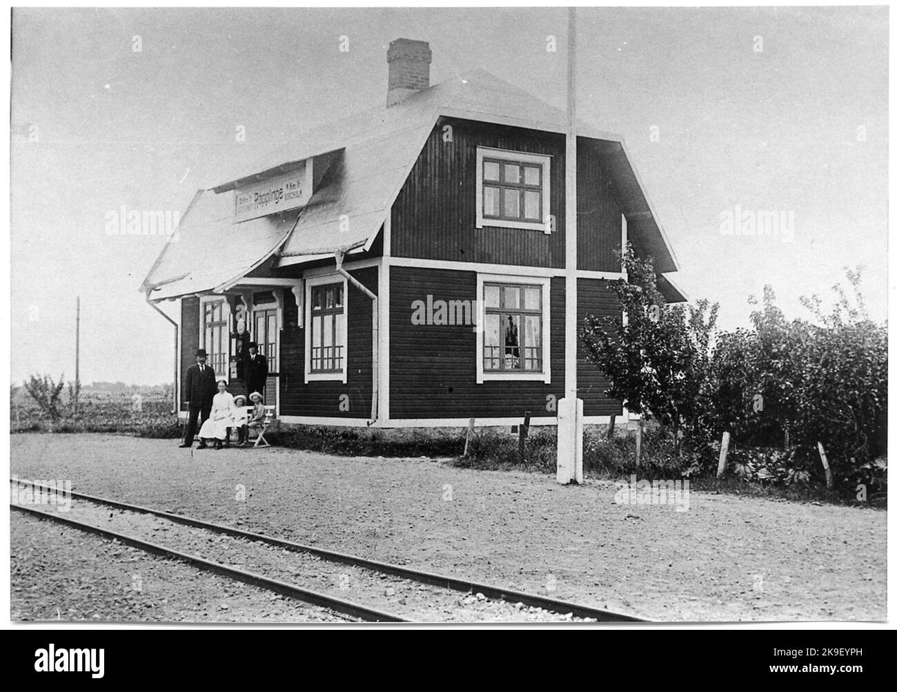 Gare de Räpplinge. Banque D'Images