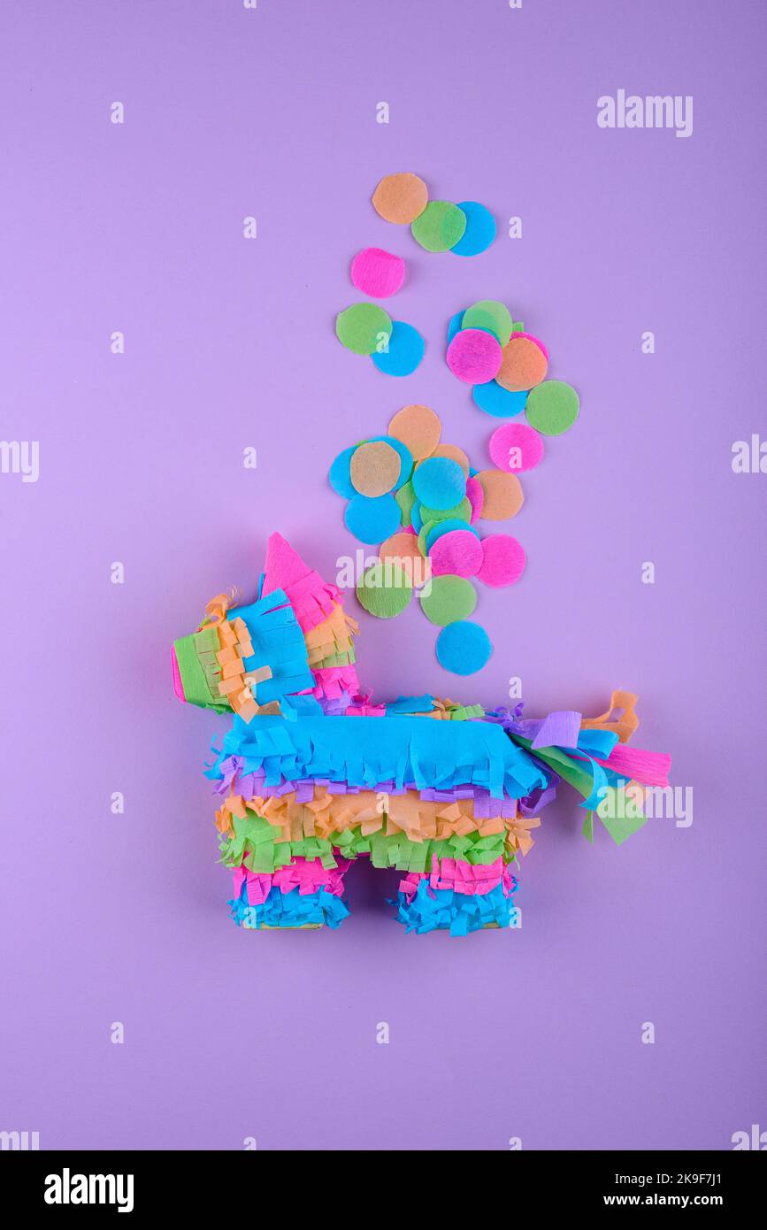 Pinata mexicain traditionnel en forme d'âne Banque D'Images