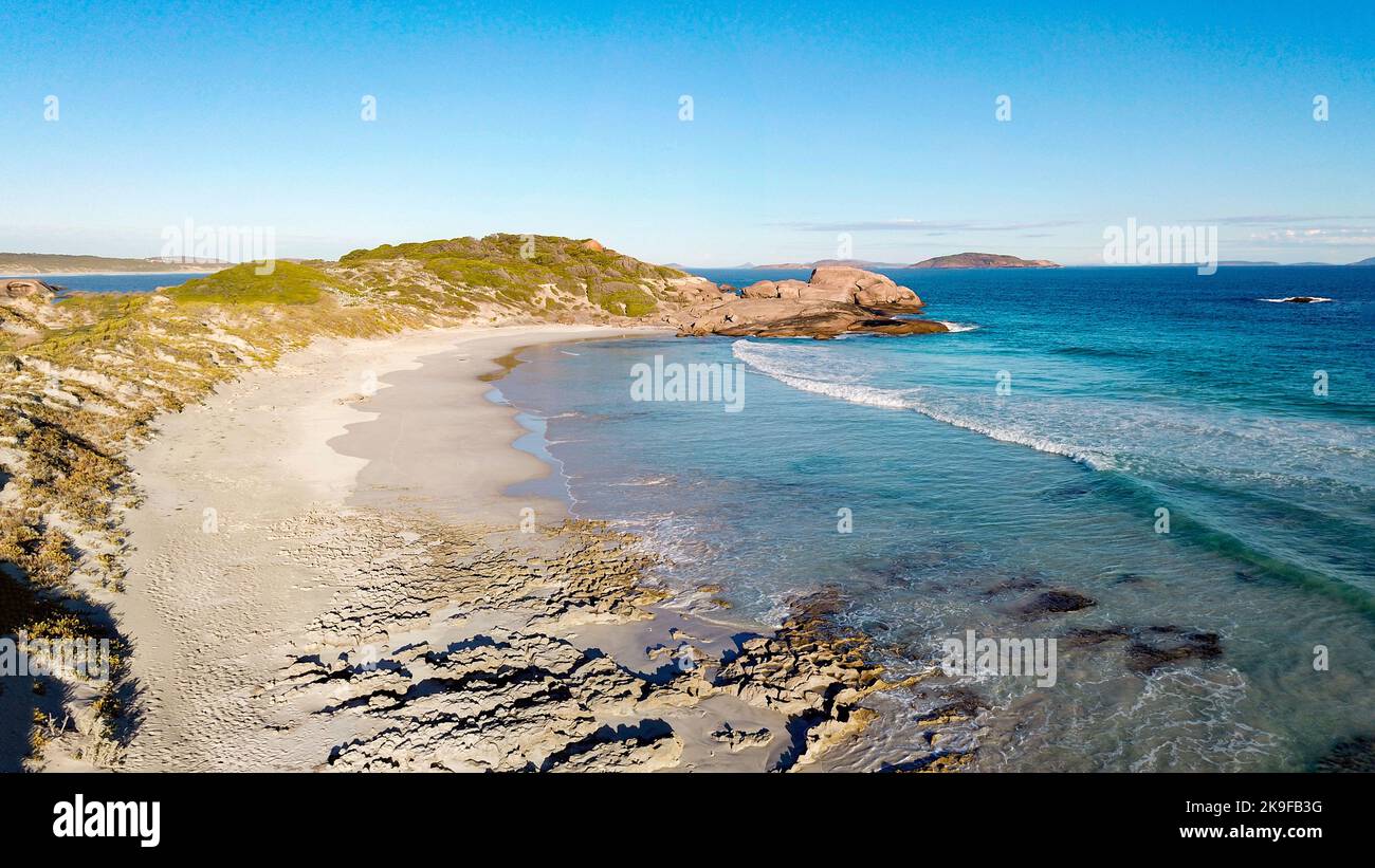 misery beach paysage avec eau turquoise albany australie occidentale Banque D'Images