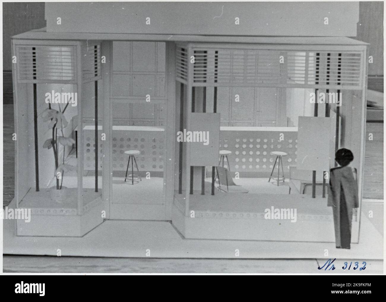 Modèle d'agence de voyage à Hambourg en Allemagne. Banque D'Images