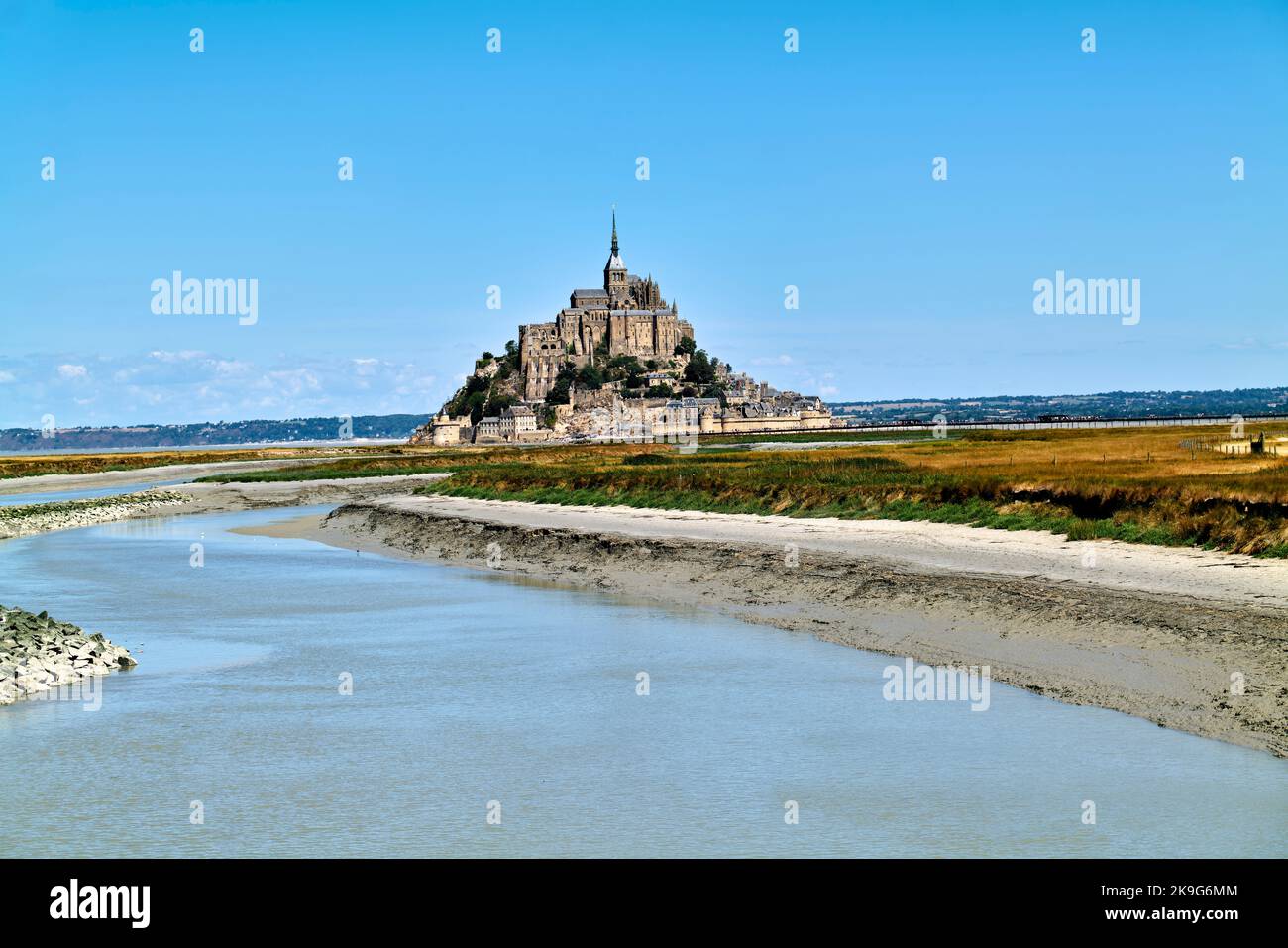 Mont Saint Michel Normandie France. Banque D'Images