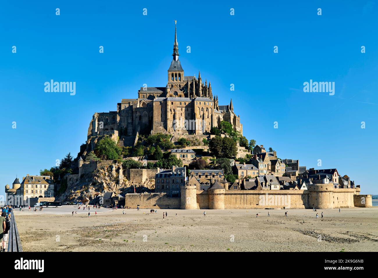 Mont Saint Michel Normandie France. Banque D'Images