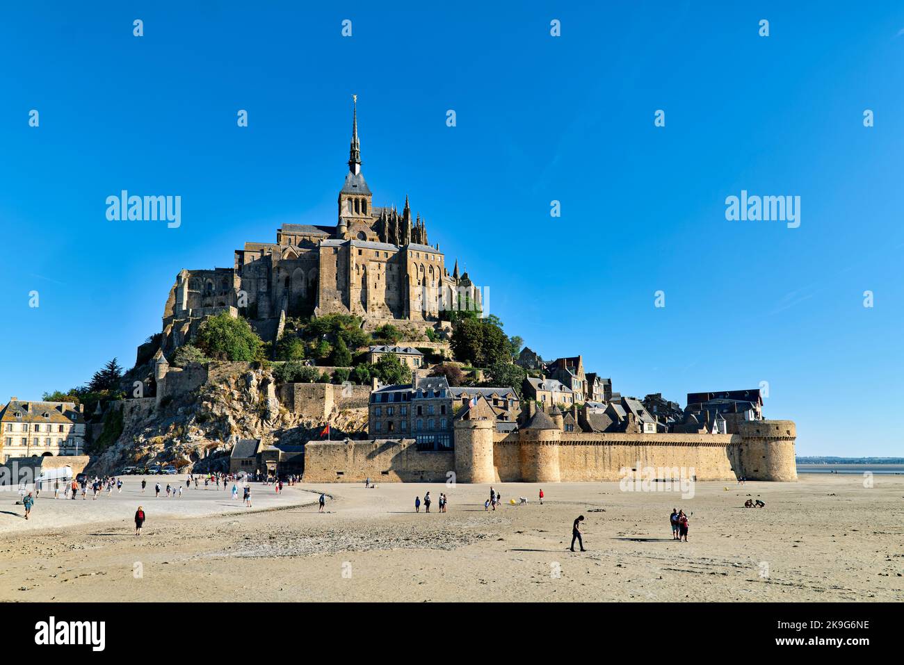 Mont Saint Michel Normandie France. Banque D'Images