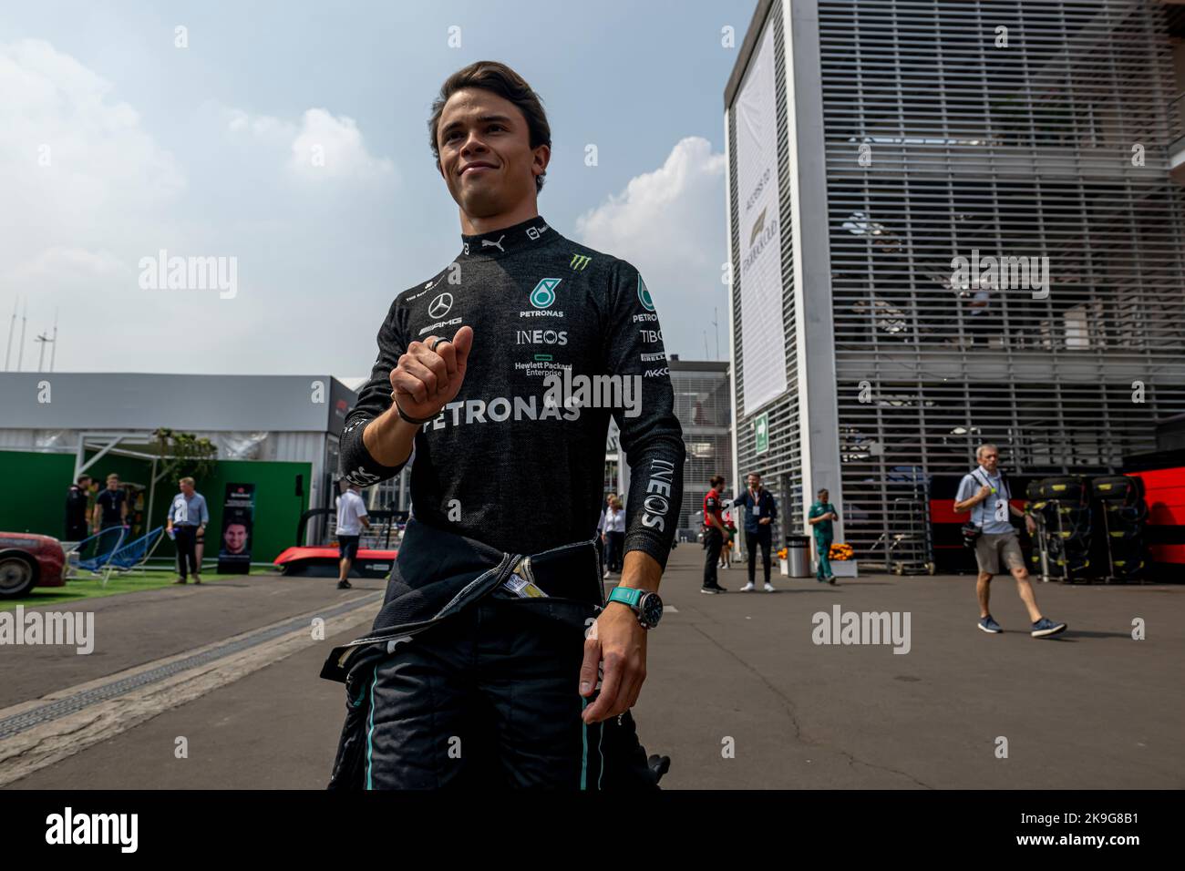 Mexico, Mexique, 28th octobre 2022, Nyck de Vries participant à la construction, ronde 20 du championnat de Formule 1 2022. Crédit : Michael Potts/Alay Live News Banque D'Images