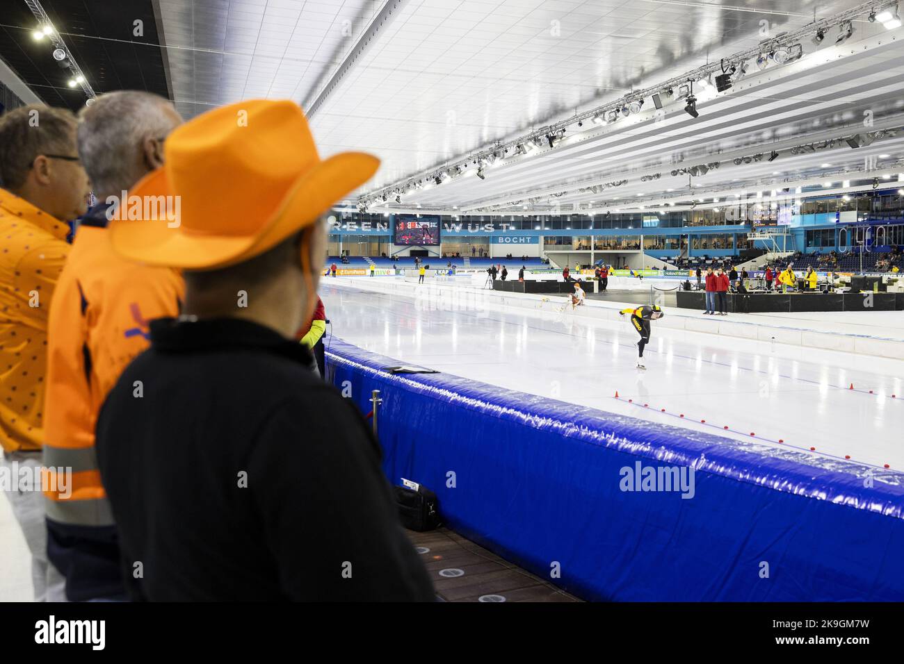 2022-10-28 17:05:03 Heerenveen - image atmosphérique du public dans les stands vides pendant le tournoi de qualification de trois jours pour la coupe du monde à Thialf. ANP VINCENT JANNINK pays-bas - belgique sortie crédit: ANP/Alay Live News Banque D'Images