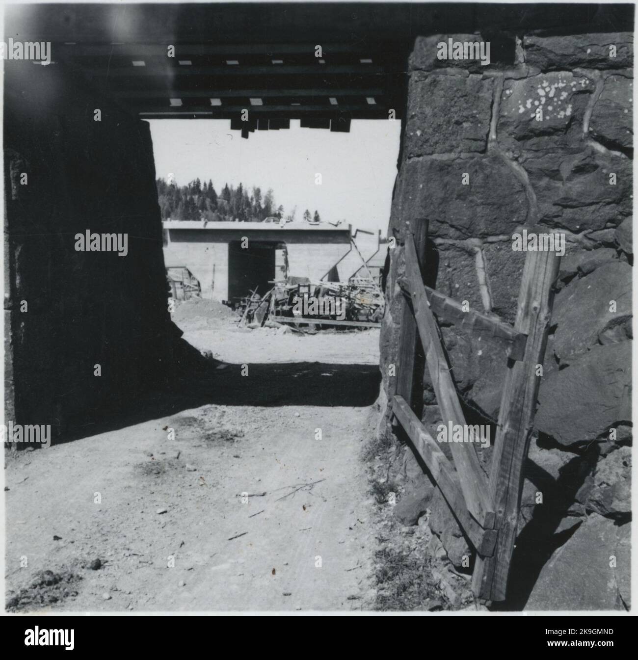 Bâtiment à double voie. Sur la ligne entre Järna - Katrineholm Banque D'Images