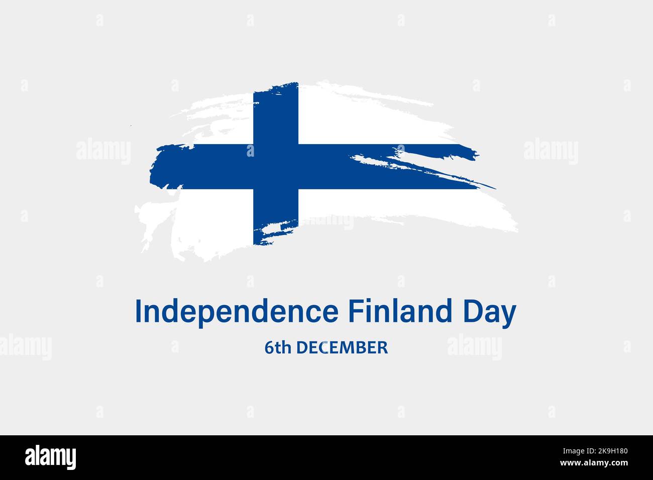 Bonne journée pour l'indépendance de la Finlande. Image vacances horisontal Illustration de Vecteur