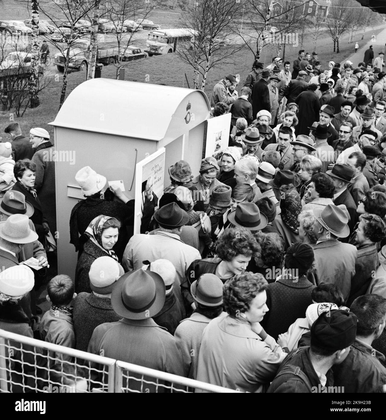 Trajet historique en train de Stockholm à Göteborg pour l'inauguration du train 62 Banque D'Images