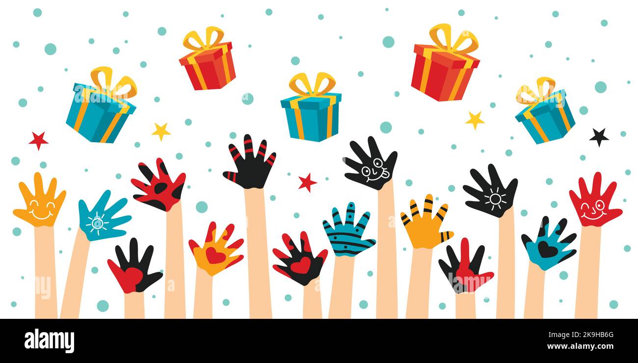 Illustration du message d'accueil de Noël Illustration de Vecteur