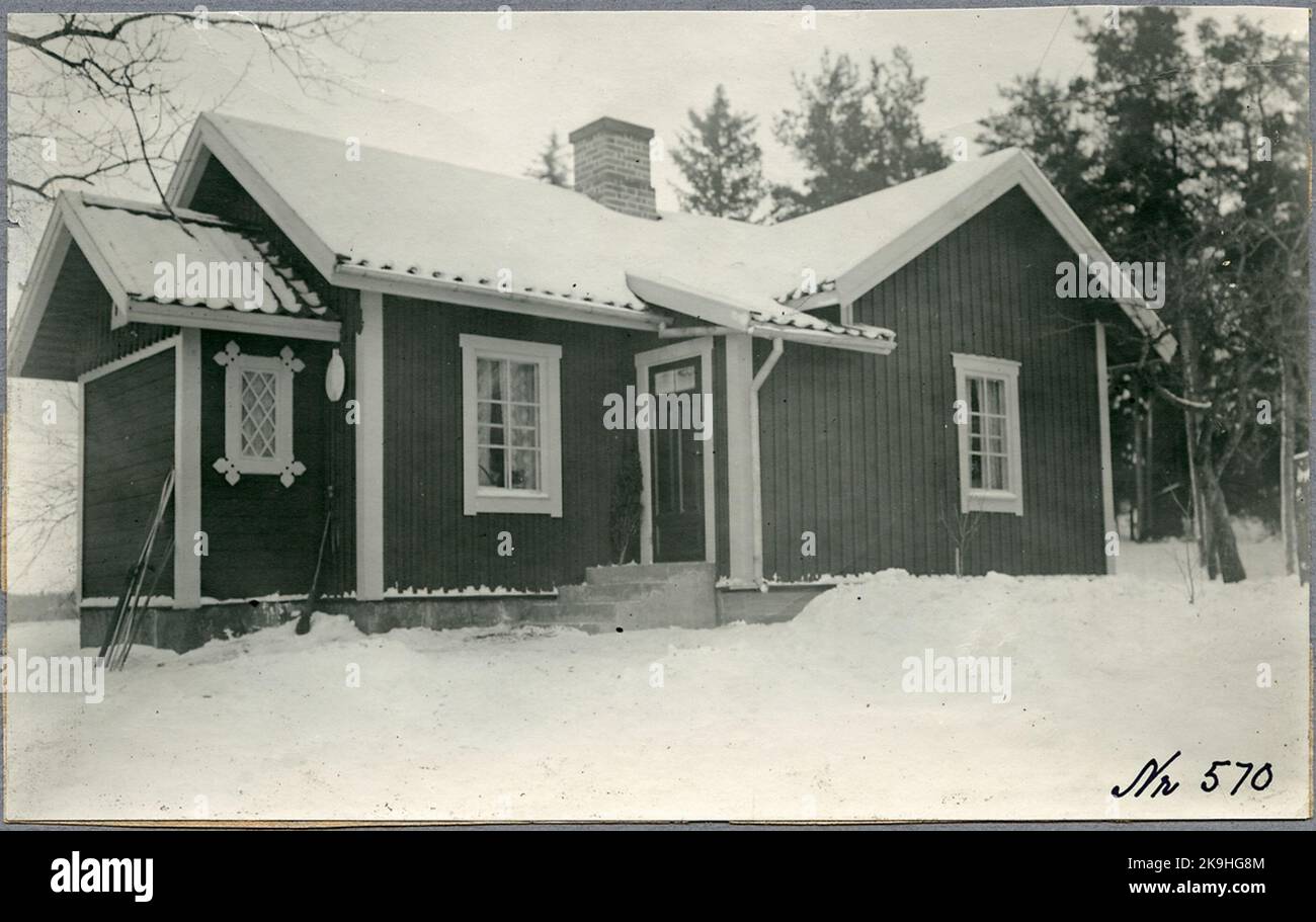 Bankvaktotuga numéro 173 à Brista. Sur la ligne entre Rosersberg - Märsta. Banque D'Images