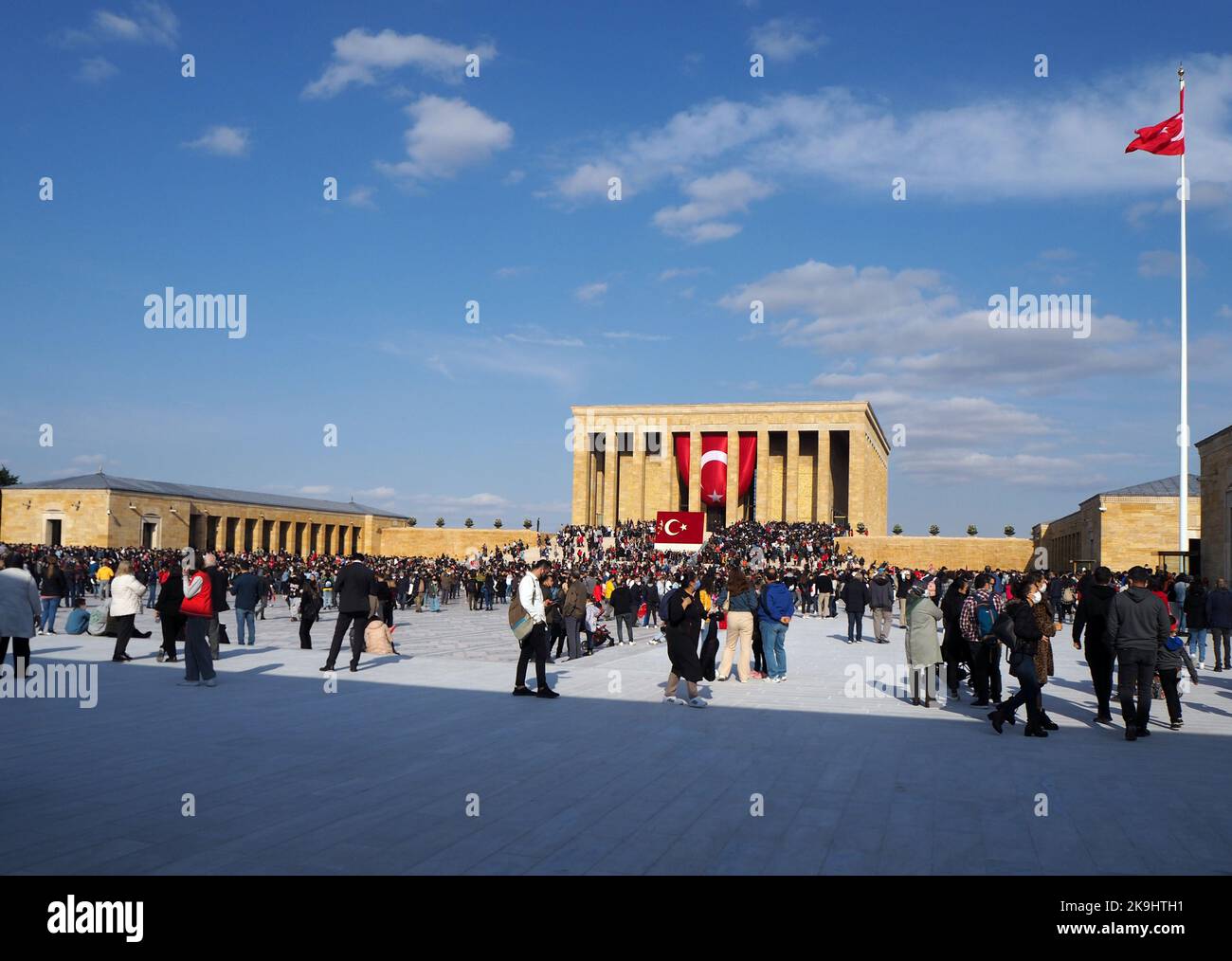 Türkiye fêtez la Journée de la République sur 29 octobre au Mausolée d'Atatürk (Anıtkabir). Banque D'Images