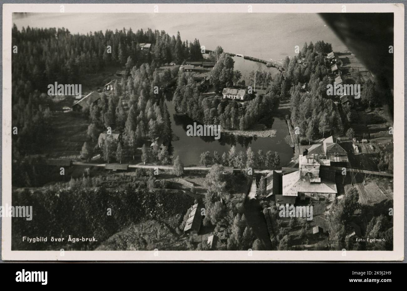 Photo aérienne sur l'utilisation d'Åg. Banque D'Images