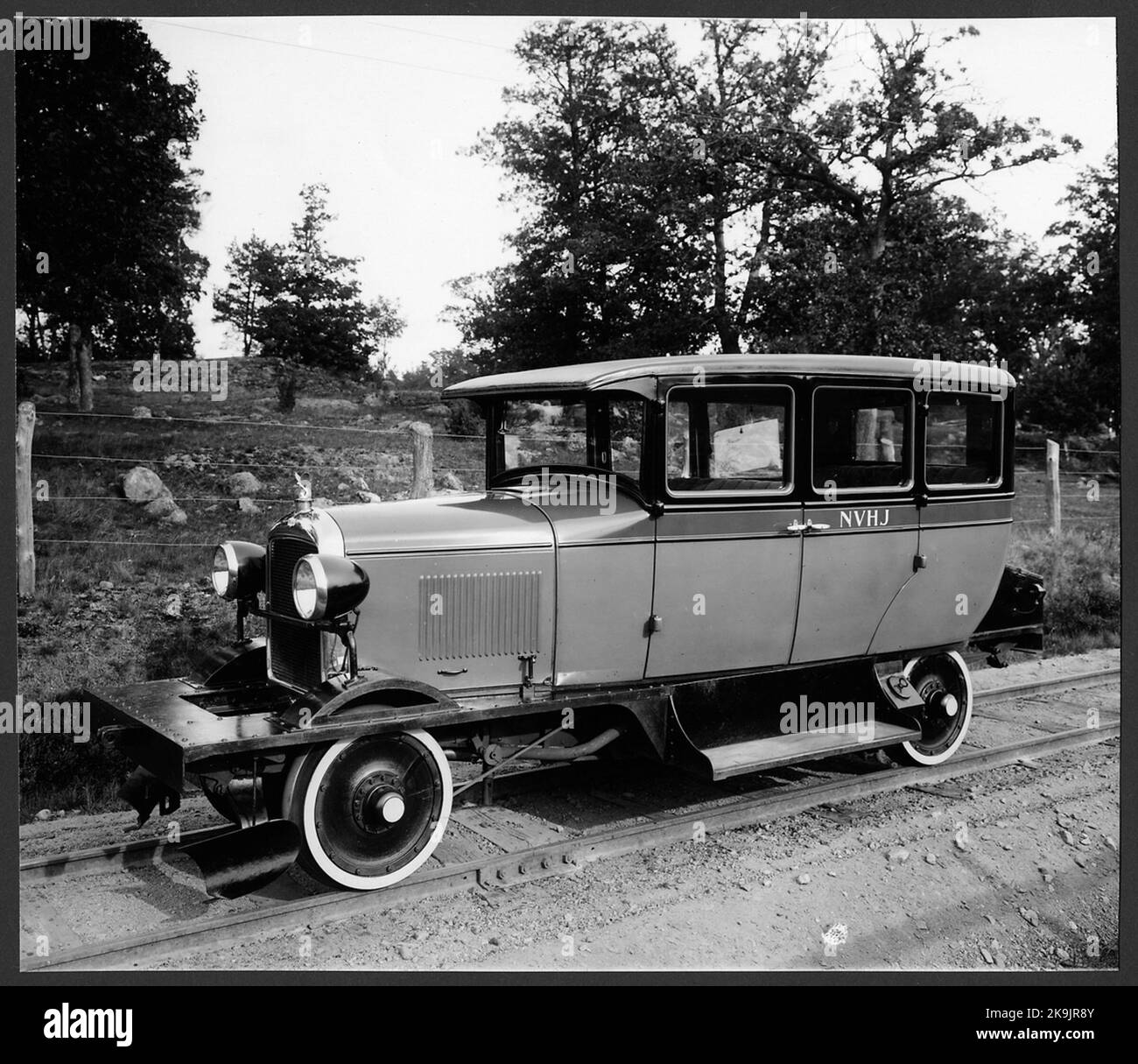Chemin de fer Norsholm - Västervik - Hultsfreds, NVHJ Y10b. Banque D'Images