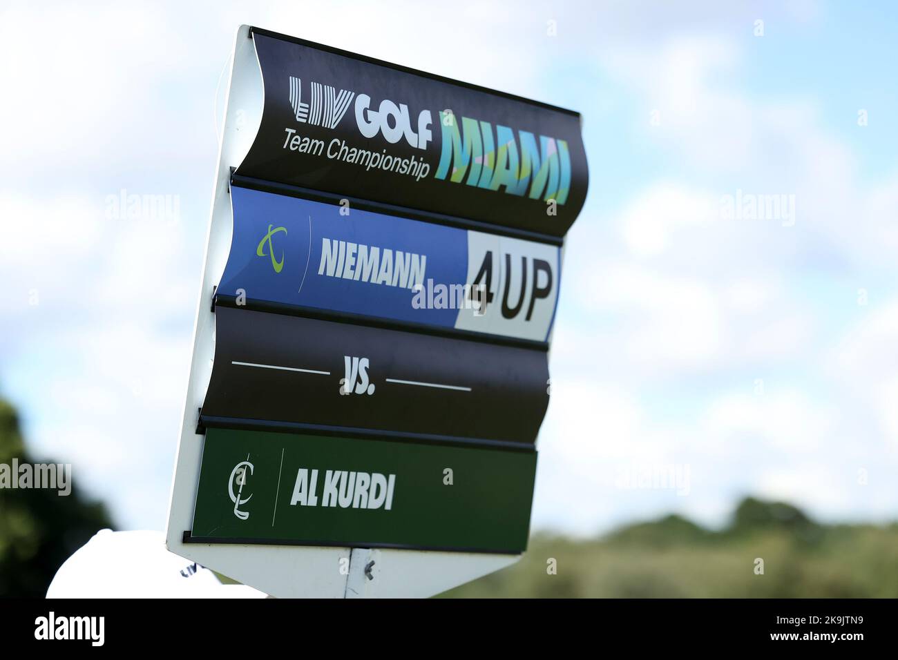 Miami, États-Unis. 28th octobre 2022. DORAL, FL - OCTOBRE 28: Vue générale pendant les quarts de finale du LIV Golf Invitational - Miami à Trump National Doral Miami sur 28 octobre 2022 à Doral, Floride. (Photo par Alberto E. Tamargo/Sipa USA) crédit: SIPA USA/Alay Live News Banque D'Images