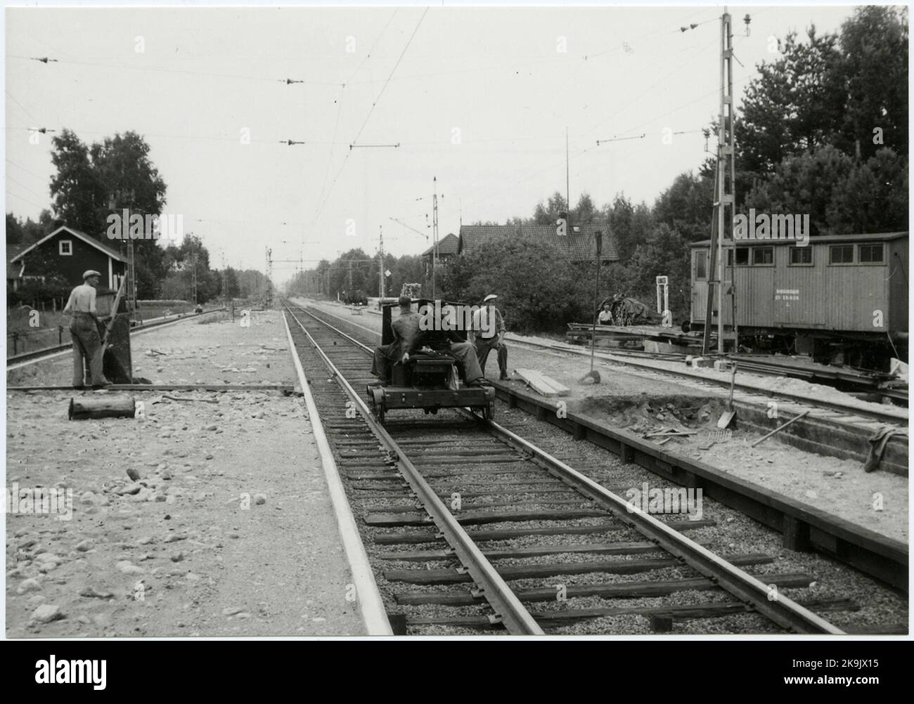 Bâtiment à deux voies à Ulvåker. Banque D'Images