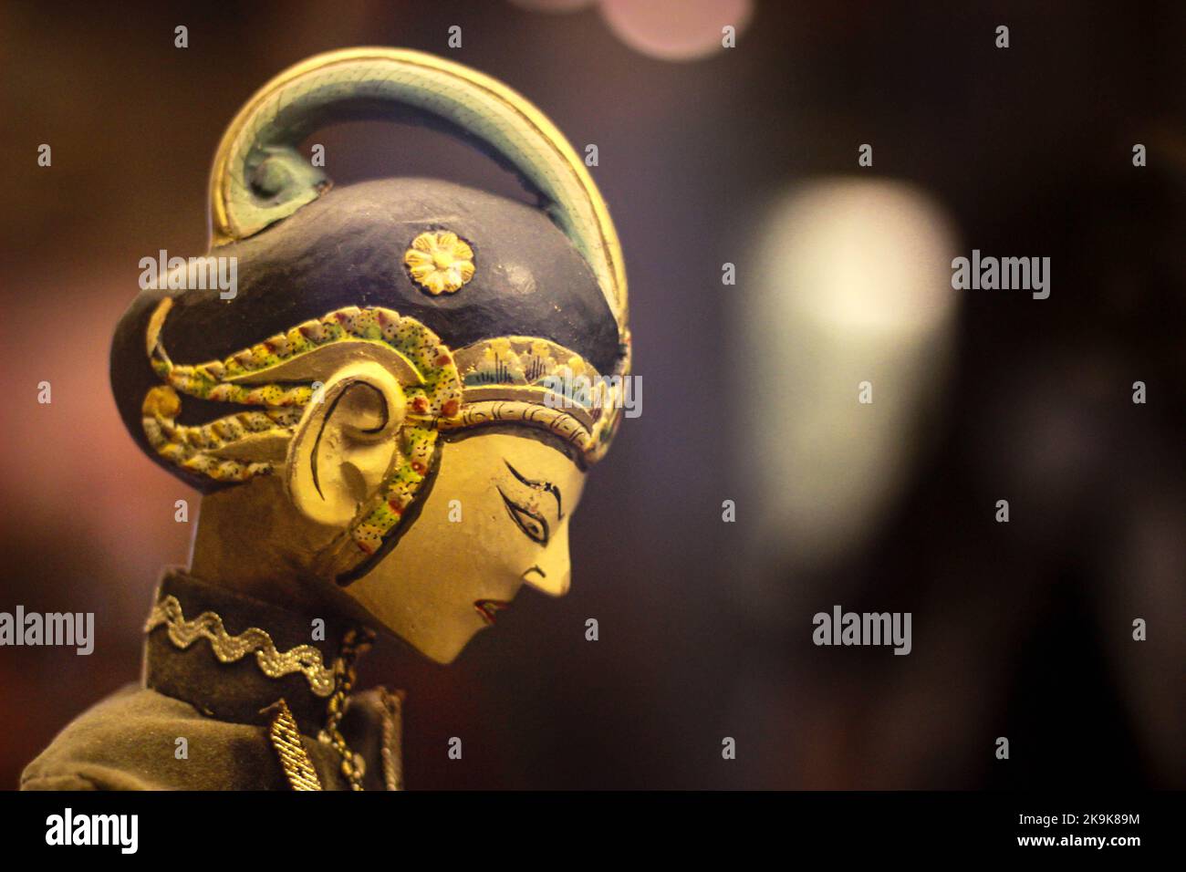 Javanese Wayang Puppet dans un musée de Jakarta Banque D'Images