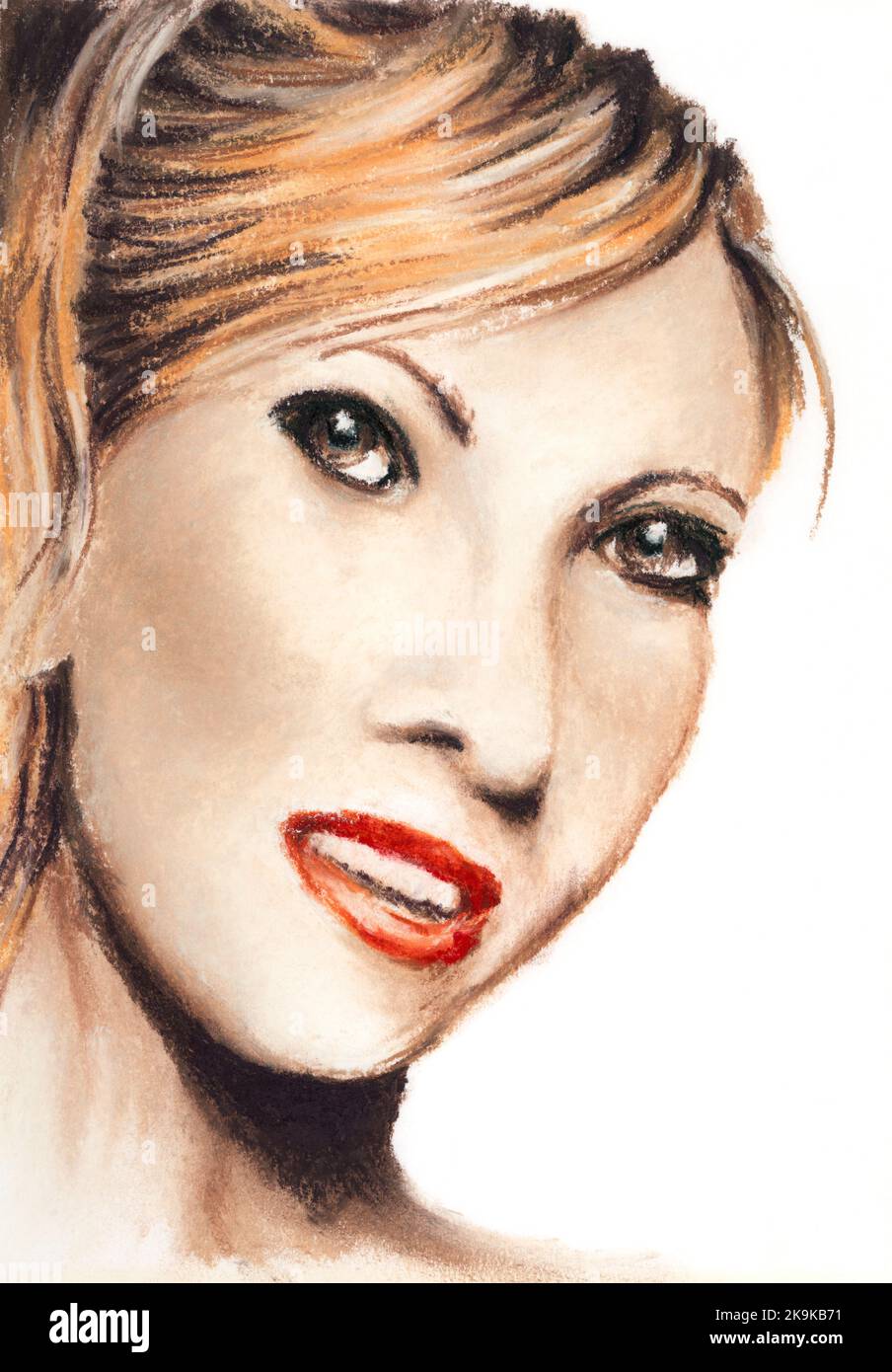 Dessin De Portrait Au Pastel Banque De Photographies Et D images Dessin De Portrait Au Pastel Banque De Photographies Et D images
