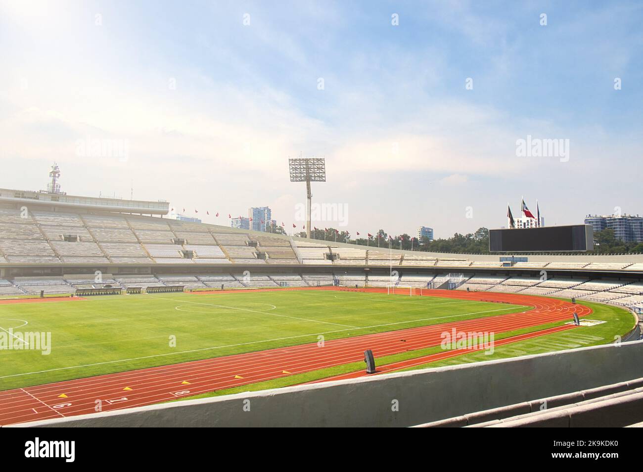 Un stade olympique universitaire de football UNAM mexique Banque D'Images
