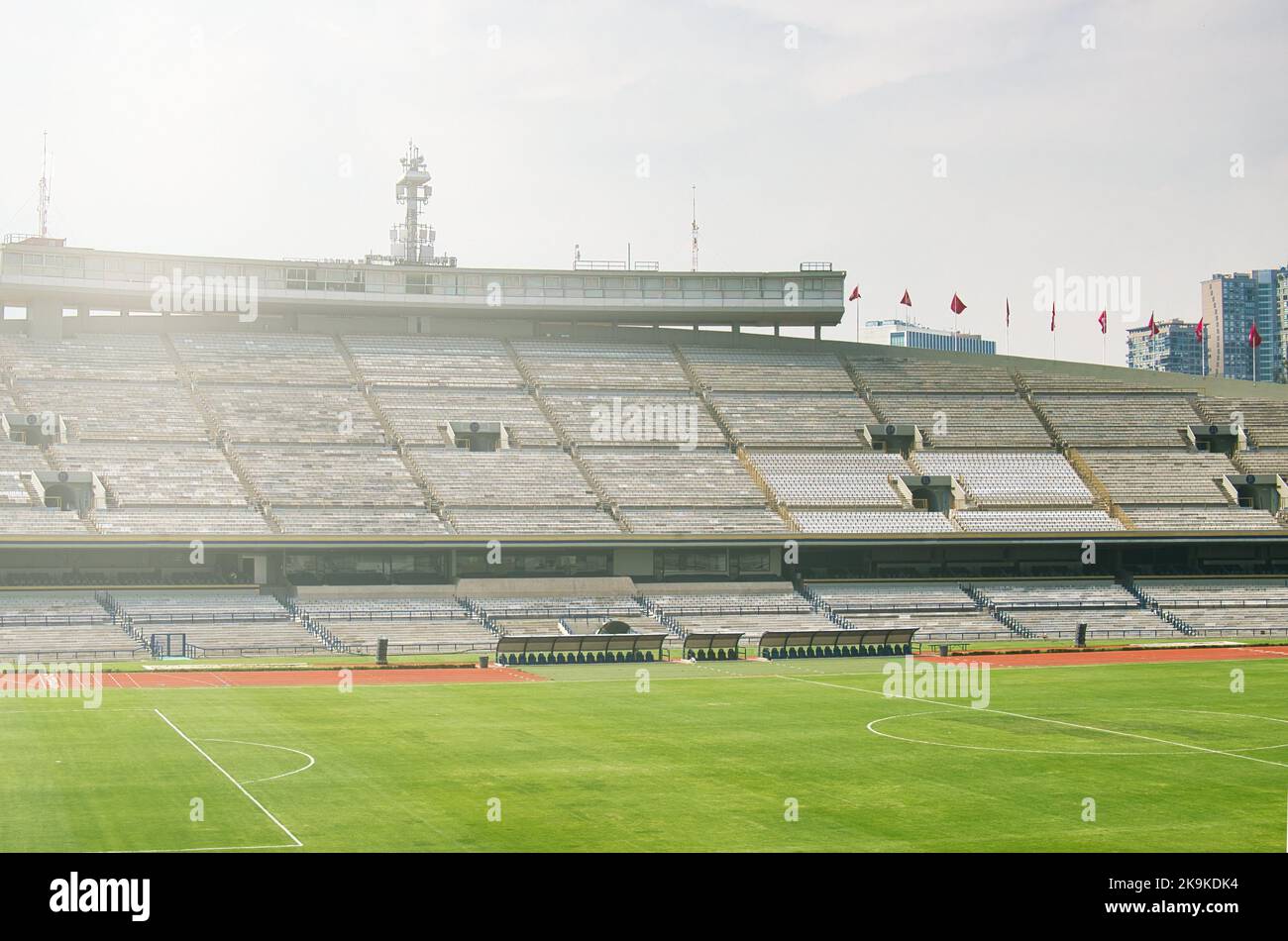 Un stade olympique universitaire de football UNAM mexique Banque D'Images