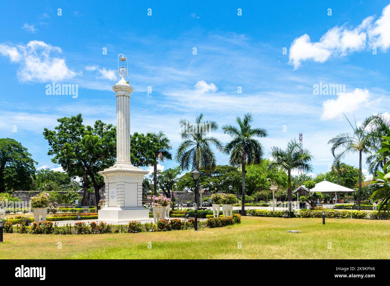 Le monument Legazpi sur la Plaza Independencia à Cebu City, Philippines Banque D'Images