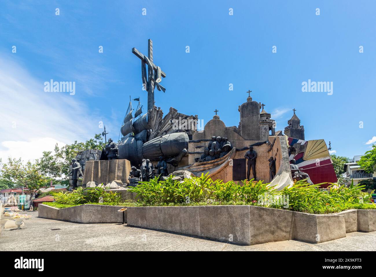 Patrimoine du monument de Cebu par l'artiste philippin Eduardo Castrillo dans la ville de Cebu, Philippines Banque D'Images