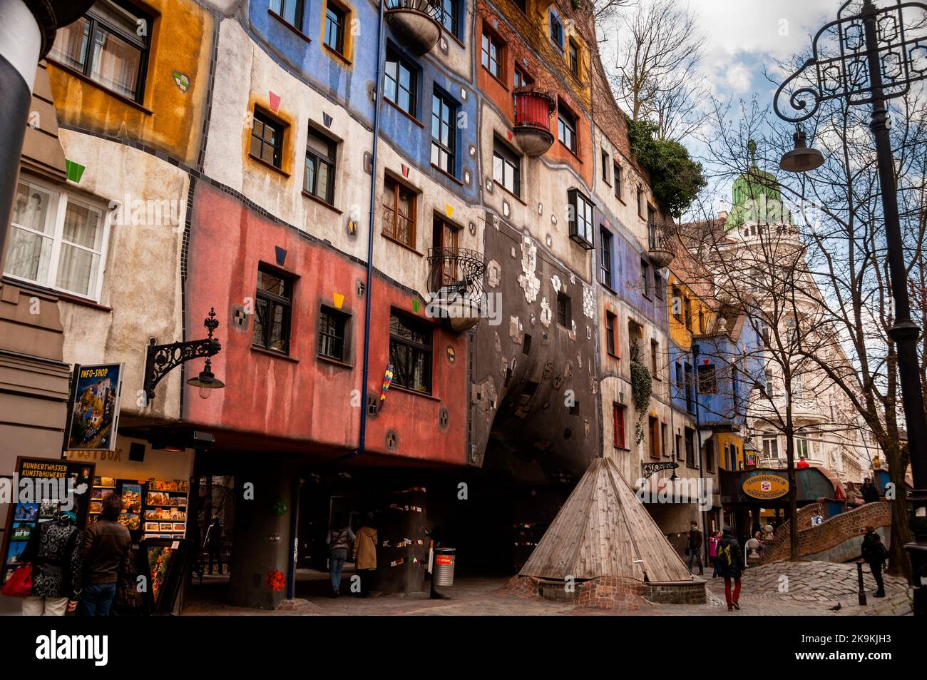 Maison Hundertwasser à Vienne, Autriche. Banque D'Images