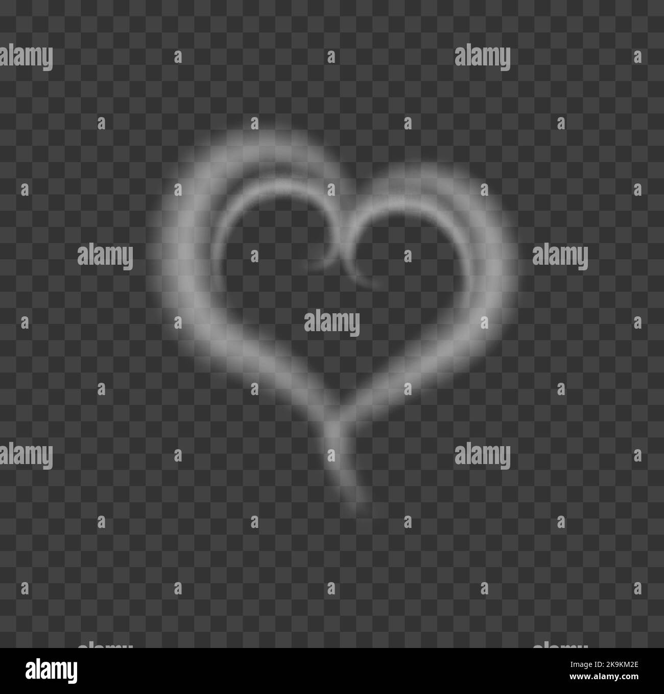 Fumée de café.Vapeur de thé.Débit d'onde de vapeur.Vecteur réaliste amour vapeur Illustration de Vecteur