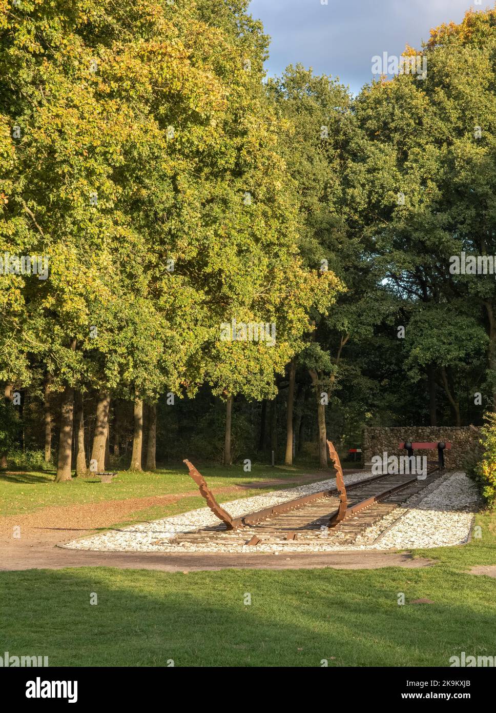 Zwiggelte, pays-Bas - 18 octobre 2022 : Westerbork était un camp de transit nazi dans la province de Drenthe. Anne Frank et Etty Hillesum l'ont transporté Banque D'Images