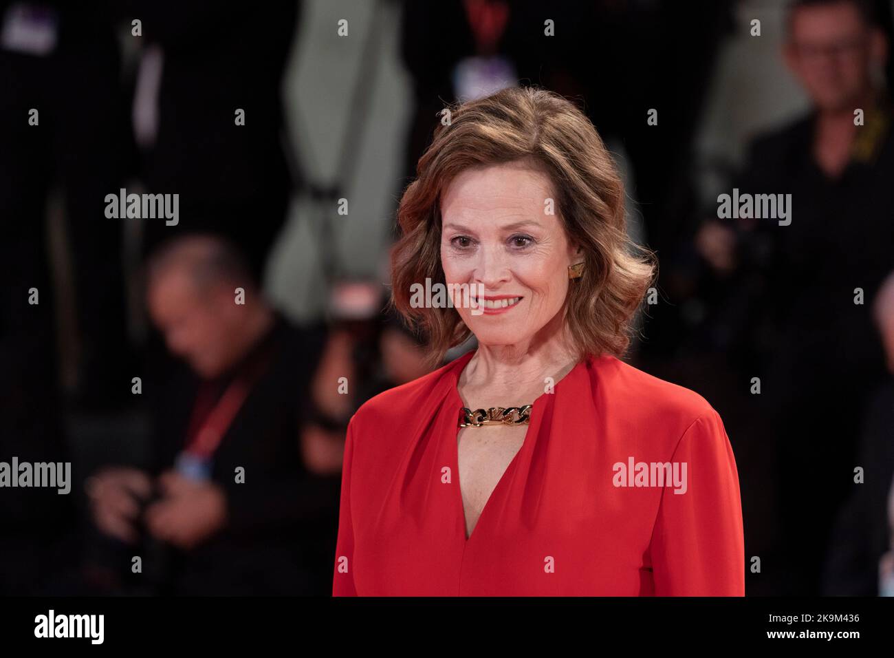 Lido di Venezia, Italie, 3 septembre 2022 - Sigourney Weaver assiste au tapis rouge du Festival du film de Venise 2022. Crédits: Luigi de Pompeis/Alamy Live News Banque D'Images