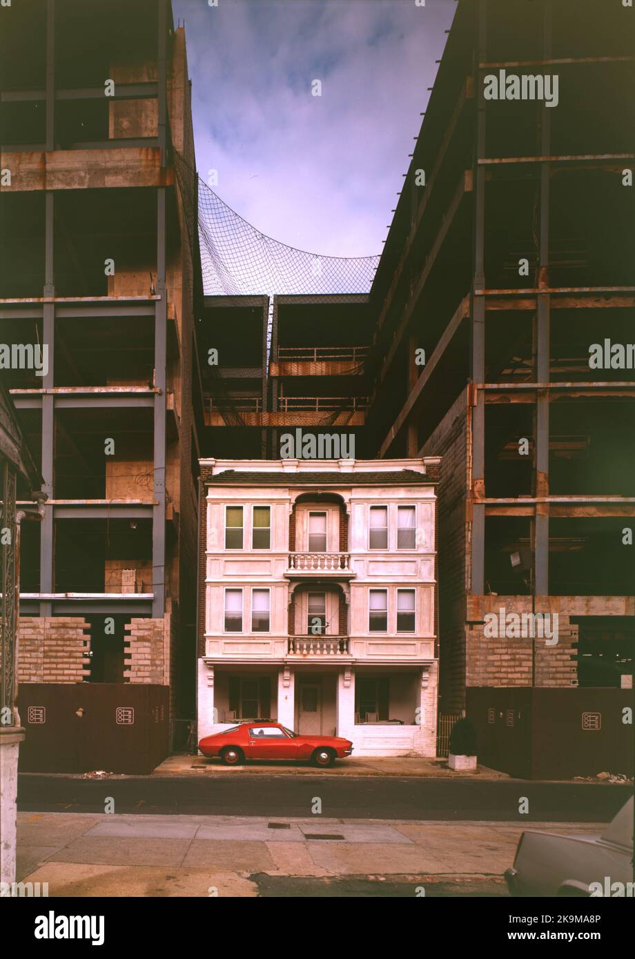 Jack Boucher - vue sur la maison entre deux casinos - ville d'Atlantic City, extrémité nord de l'île d'Absecon, Manche, Atlantic City, Atlantic City, Etats-Unis Banque D'Images