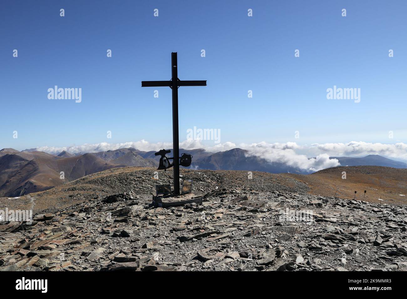 Le sommet du Puigmal, catalan, Pyrénées, Espagne Banque D'Images
