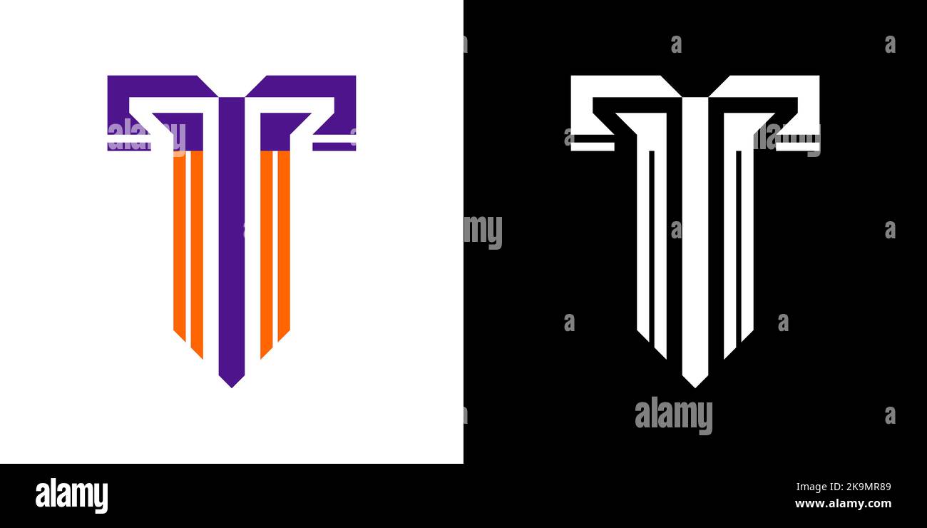 Logo lettre T. Image de marque vecteur d'entreprise T icône et logo. Illustration de Vecteur Logo lettre T. Image de marque vecteur d'entreprise T icône et logo. Illustration de Vecteur