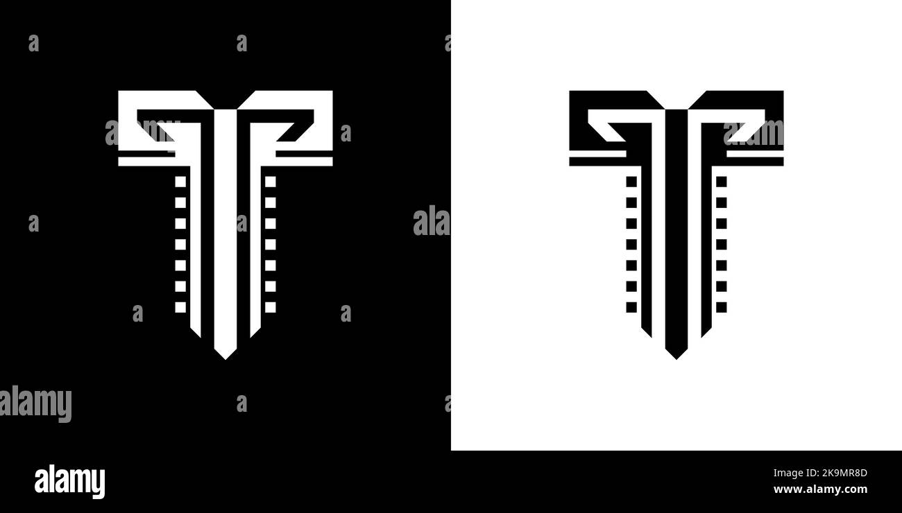 Logo lettre T. Image de marque vecteur d'entreprise T icône et logo. Illustration de Vecteur Logo lettre T. Image de marque vecteur d'entreprise T icône et logo. Illustration de Vecteur