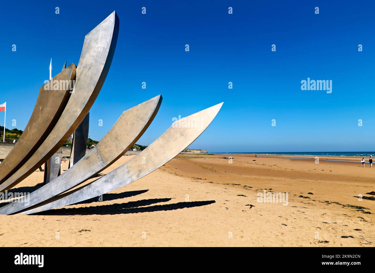 Omaha Beach. Normandie France Banque D'Images