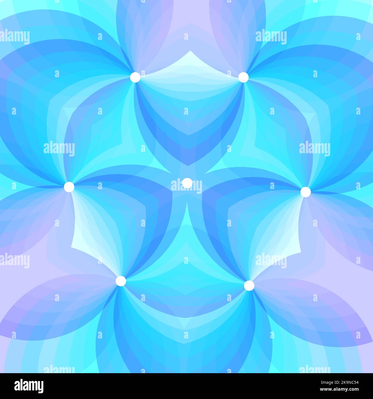 Modèle abstrait. Formes géométriques lumineuses au néon fractal sur fond blanc. Élément pour la conception. Illustration de Vecteur