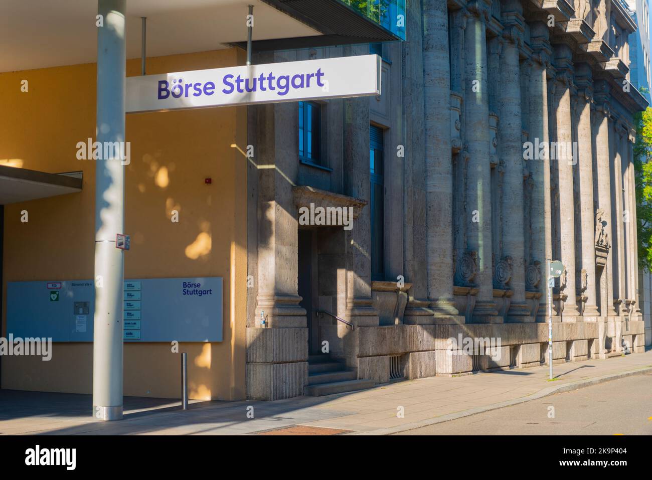 Bourse de Stuttgart, Bade-Wurtemberg, Allemagne Banque D'Images