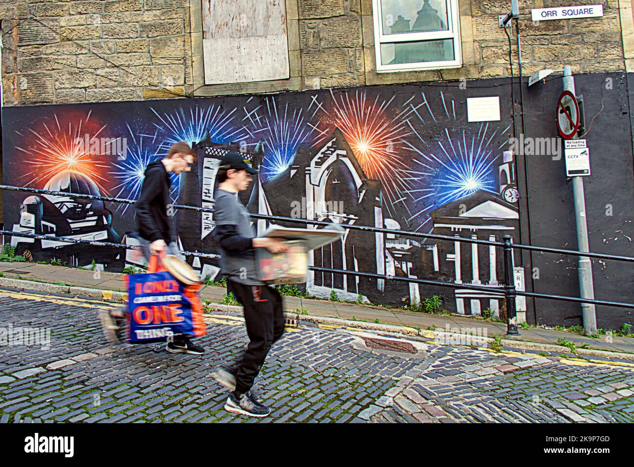 Le festival annuel d’Halloween Paisley a lieu dans le centre-ville historique de Paisley Banque D'Images