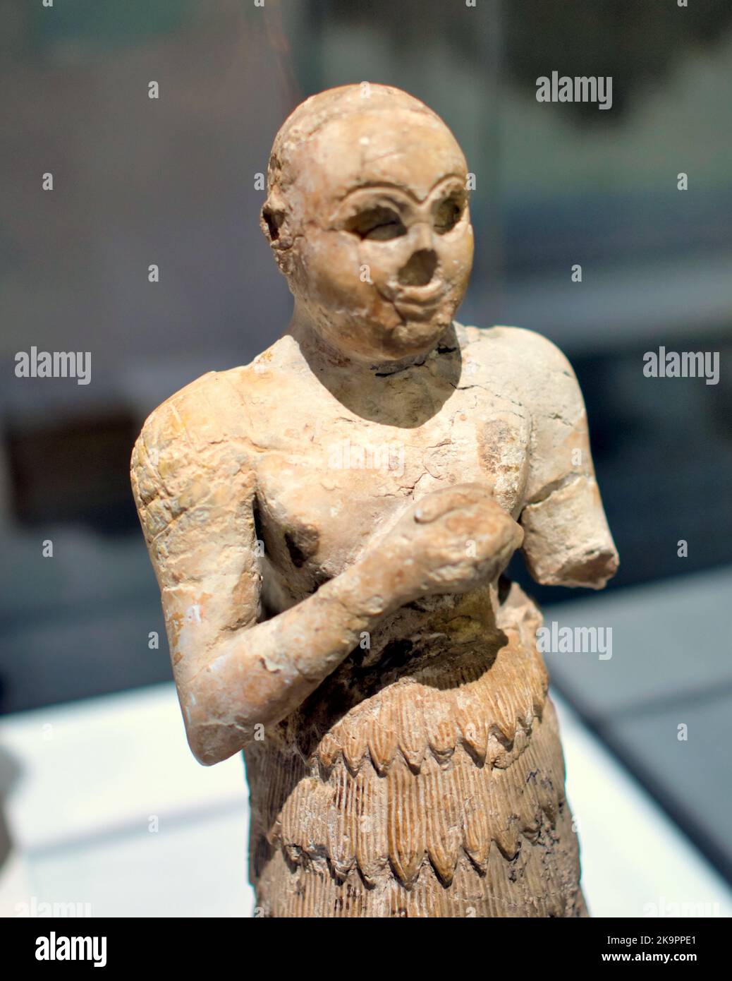 Musée de la vie et de l'art religieux de Saint-Mungo Une statue d'un adorateur sumérien Banque D'Images