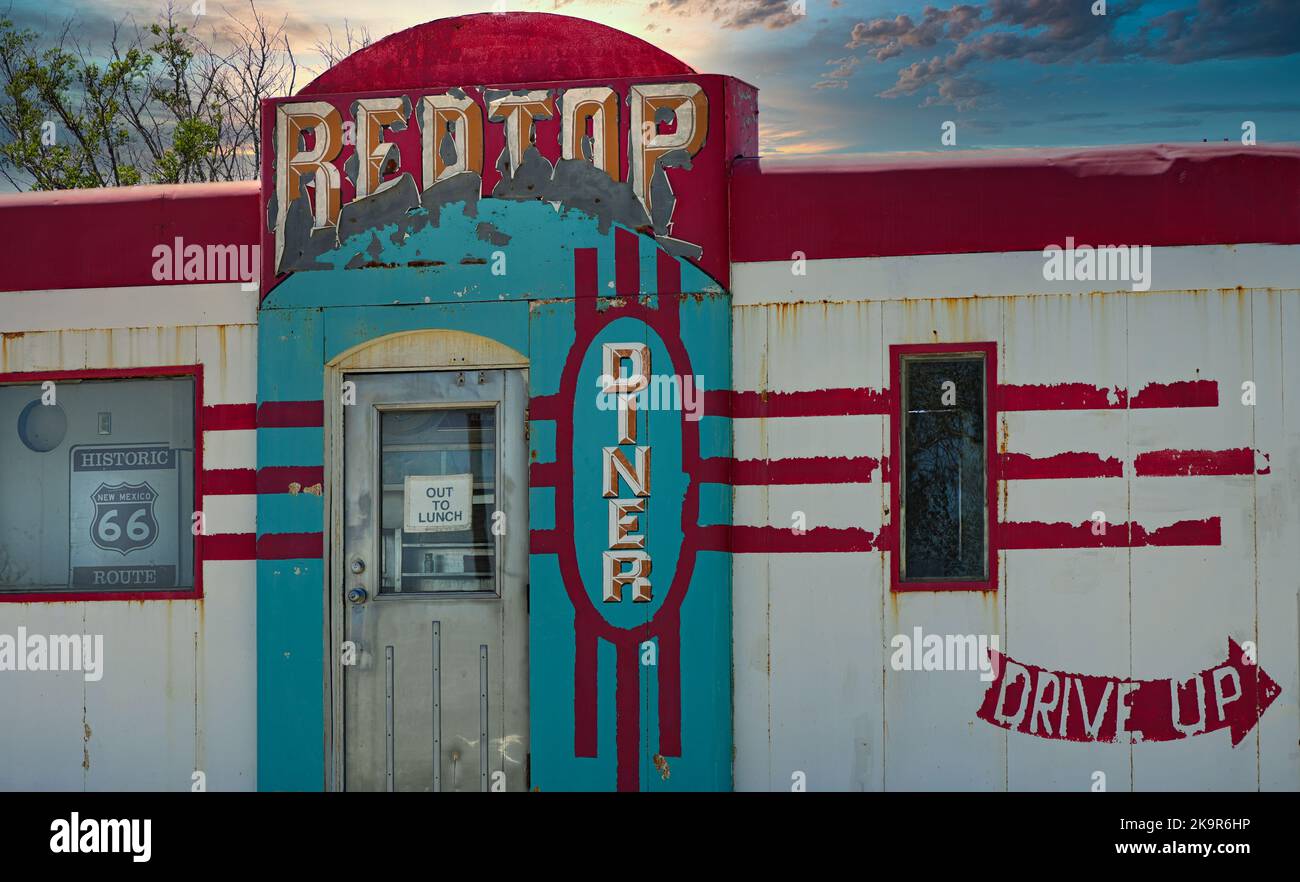 Dîner dans le désert du Nouveau-Mexique Banque D'Images