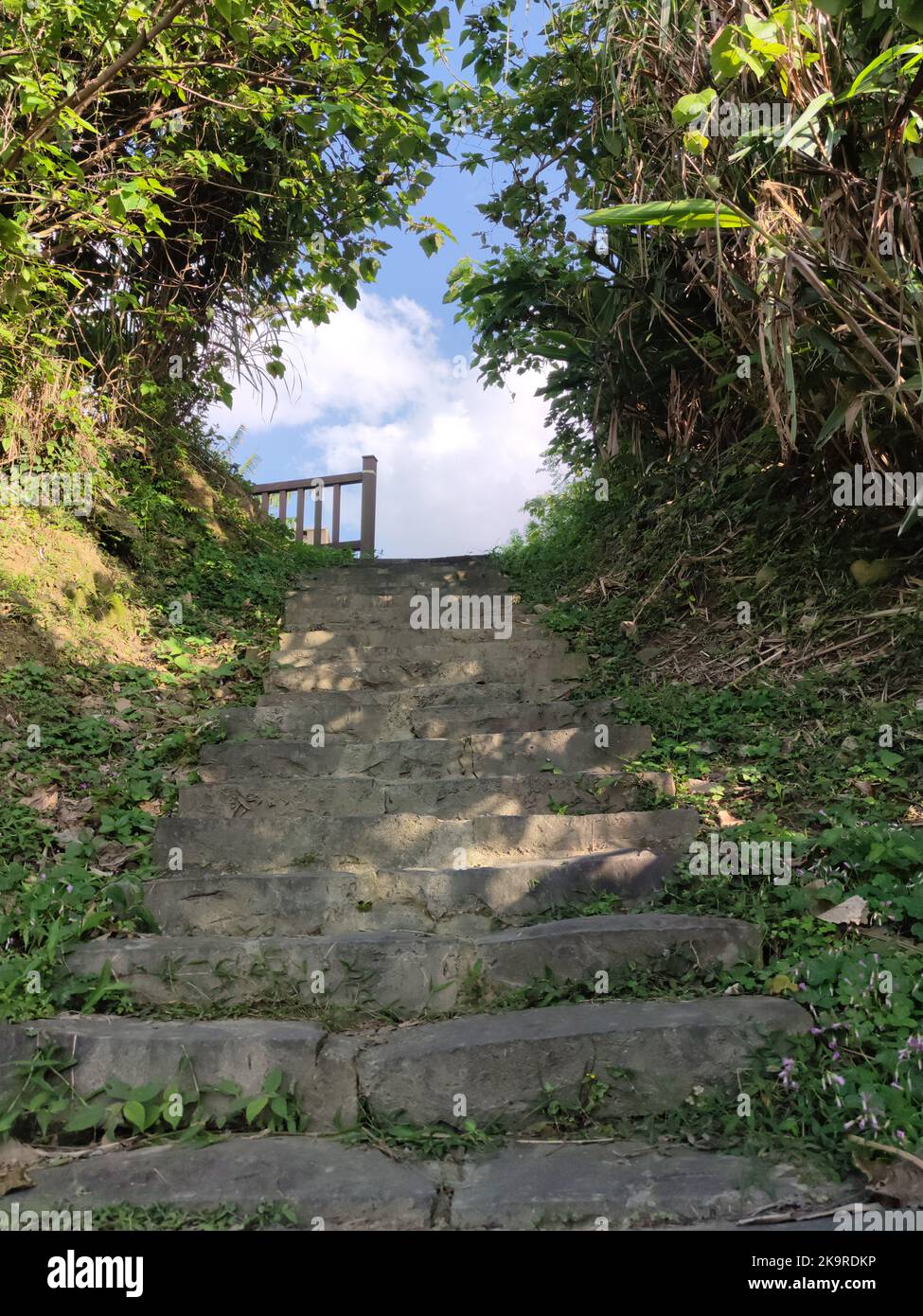 Le sentier côtier de Linkou Taiping, ville de New Taipei, Taïwan Banque D'Images