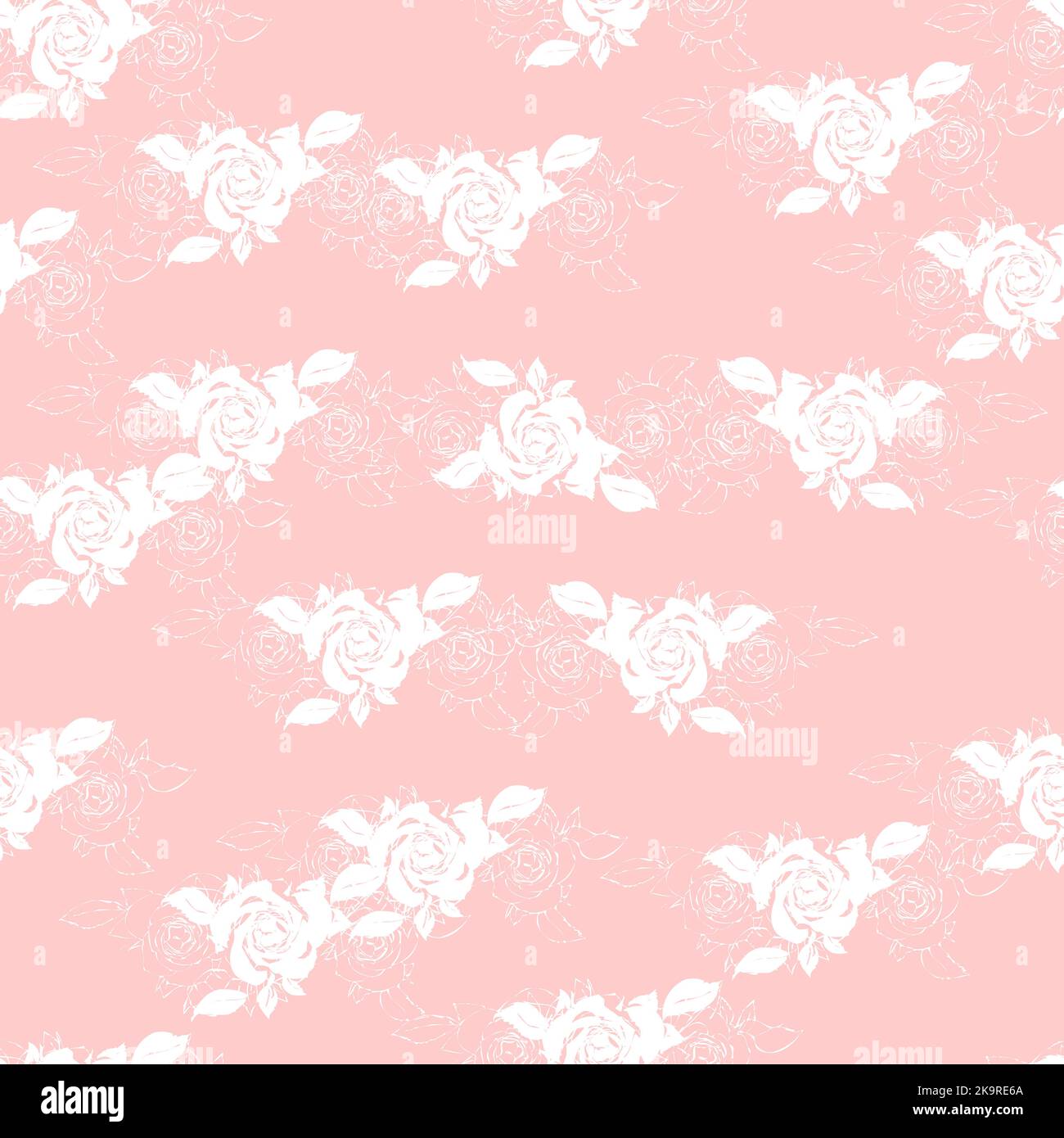 Motif fleuri sans coutures. Décoration romantique de style vintage. Texture sans fin pour l'emballage du papier, du textile, des vêtements, de la toile, du papier peint Illustration de Vecteur