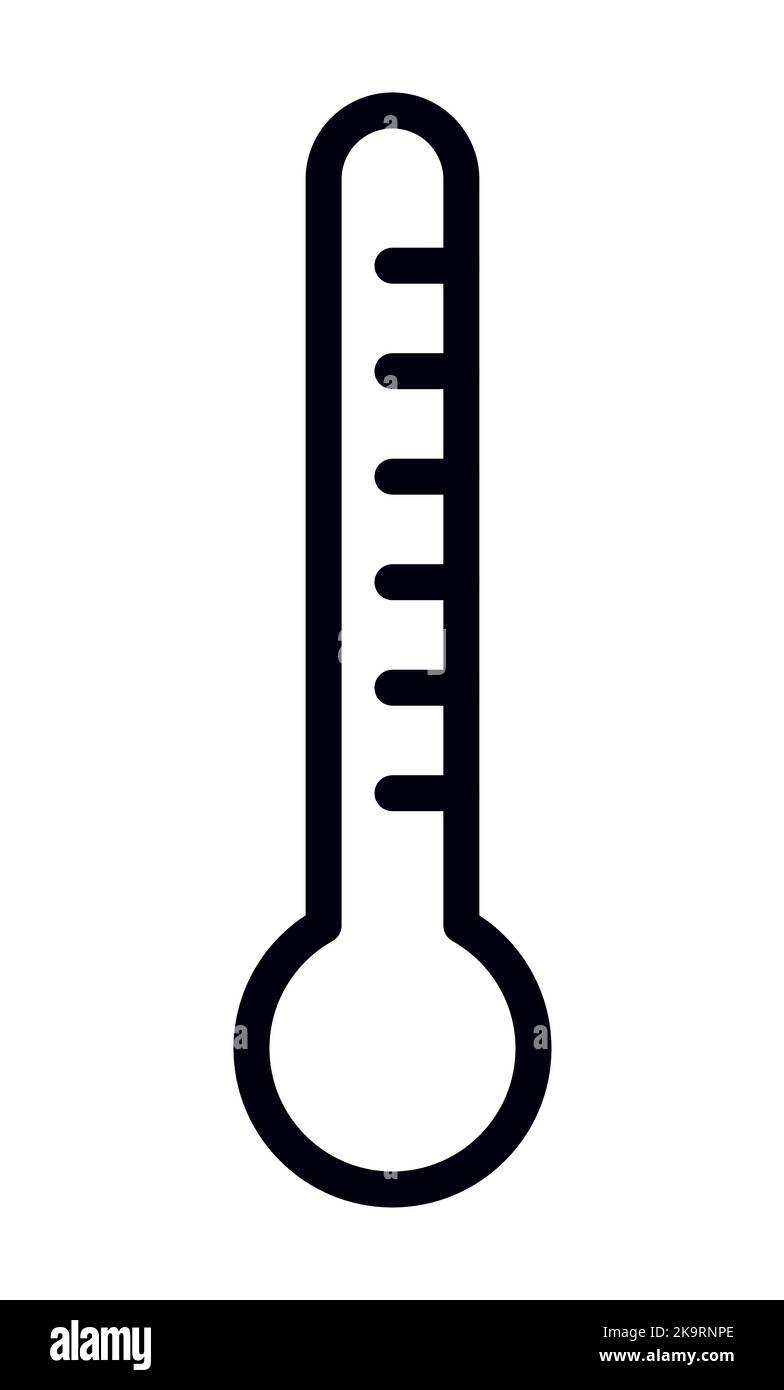 Symbole de thermomètre icône de vecteur de température Illustration de Vecteur