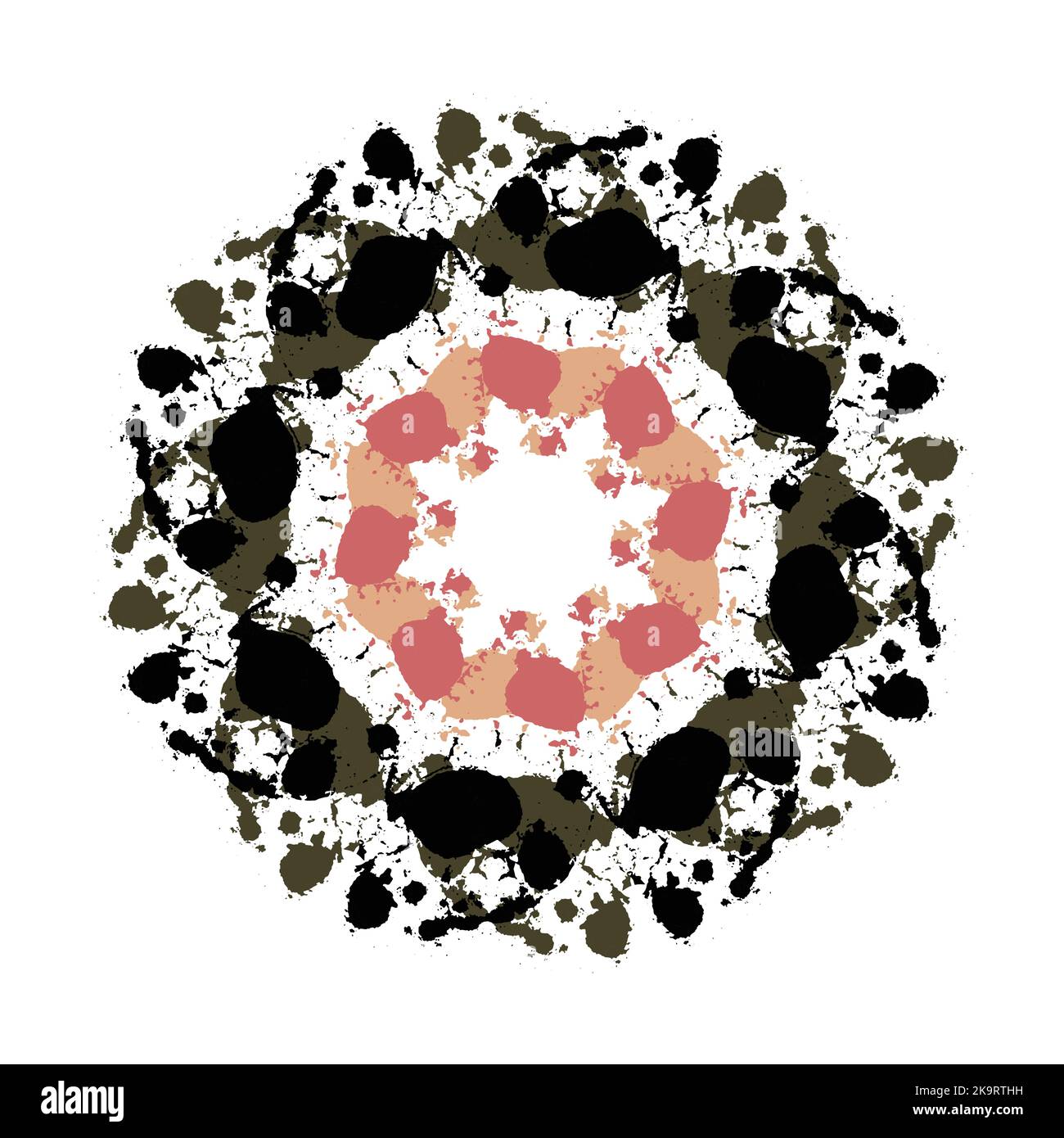 Forme fleurie abstraite. Élément pour la conception. Illustration de Vecteur