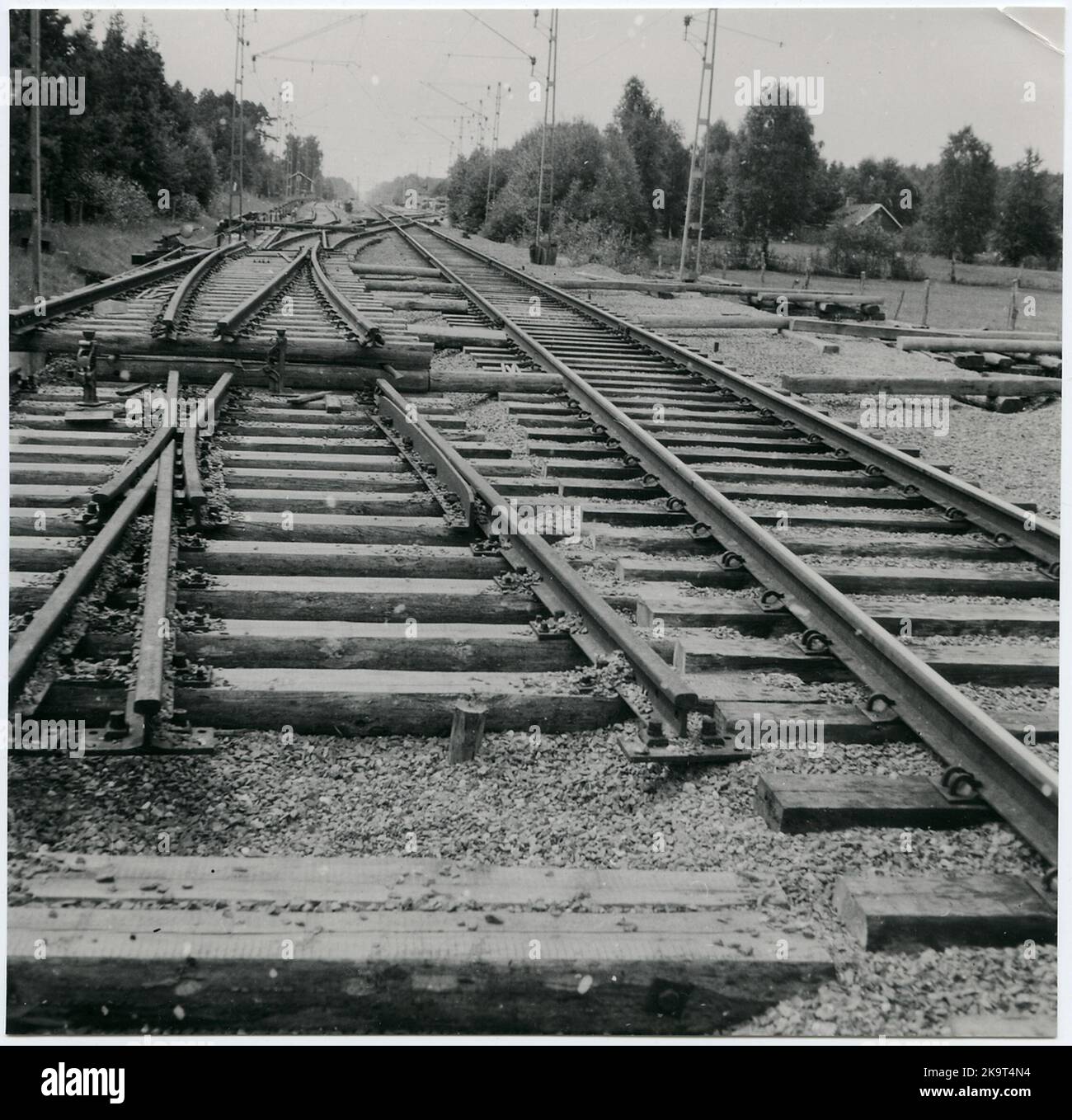 Bâtiment à deux voies à Ulvåker. Banque D'Images