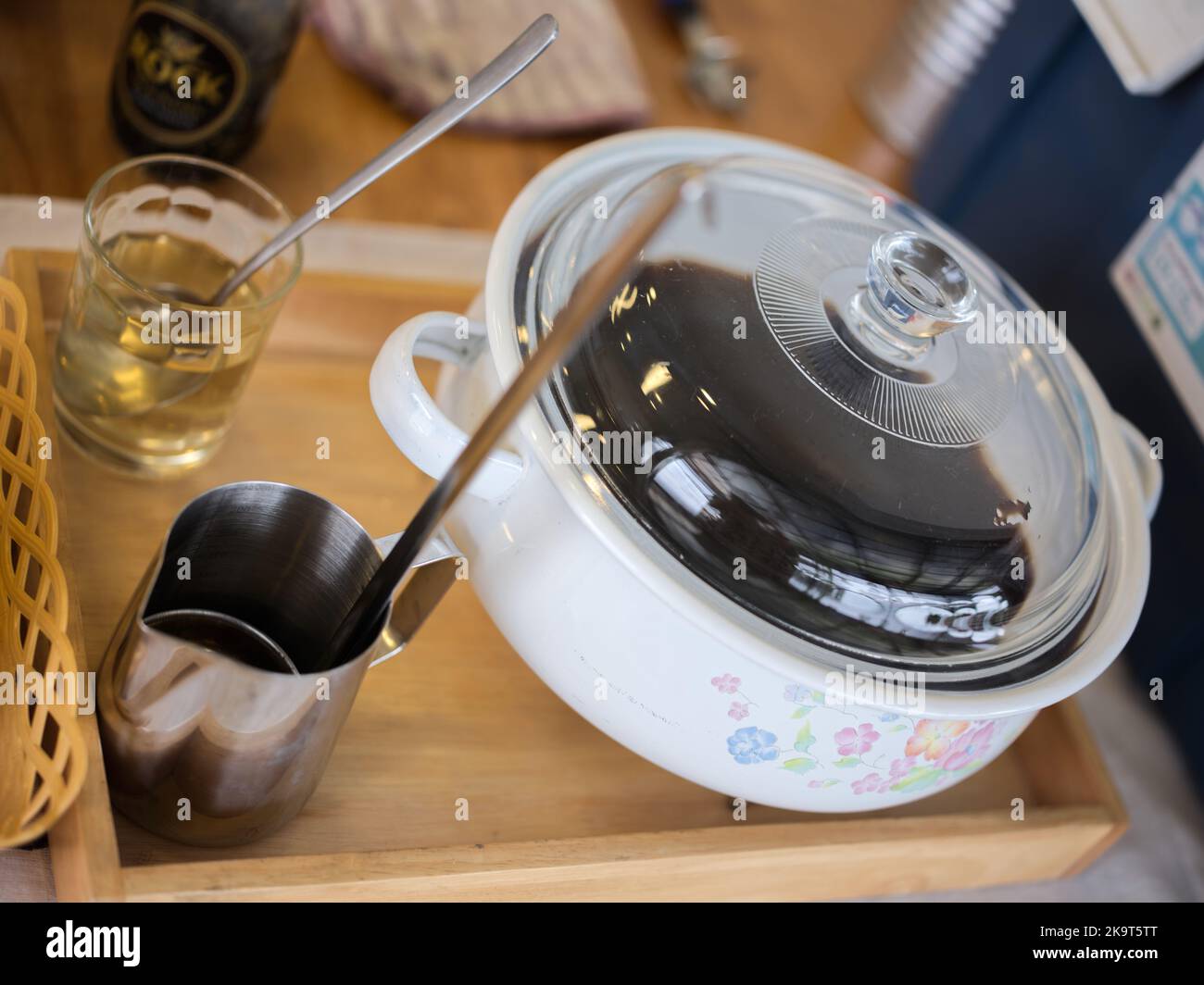 Soda maison froide sale, cuisine THAÏLANDAISE de rue Banque D'Images