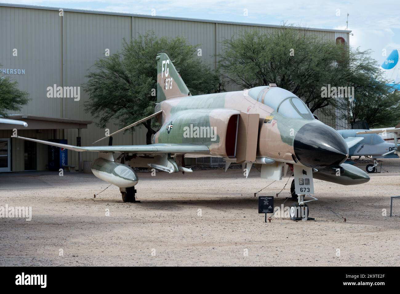 McDonnell Douglas F-4 Phantom II exposé au Musée de l'air et de l'espace de Pima Banque D'Images