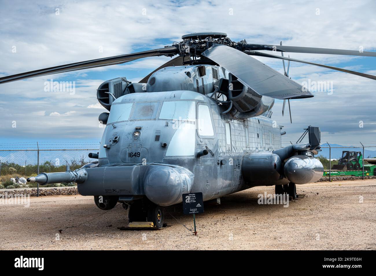 Un stalion de mer Sikorsky CH-53 de la Marine exposé au musée de l'Air et de l'espace de Pima Banque D'Images