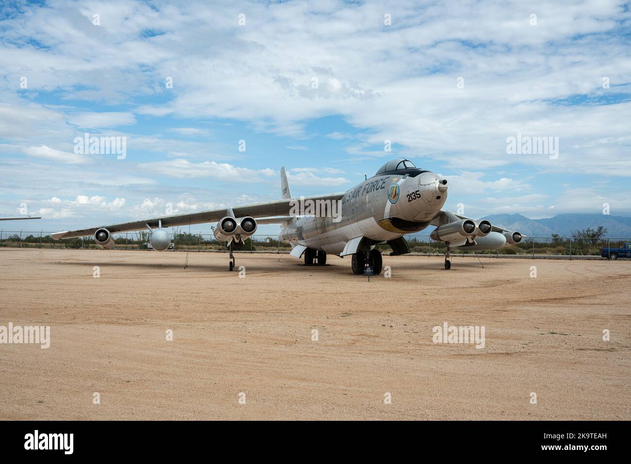Un bombardier B-47 Stratojet de Boeing exposé au Pima Air and Space Banque D'Images