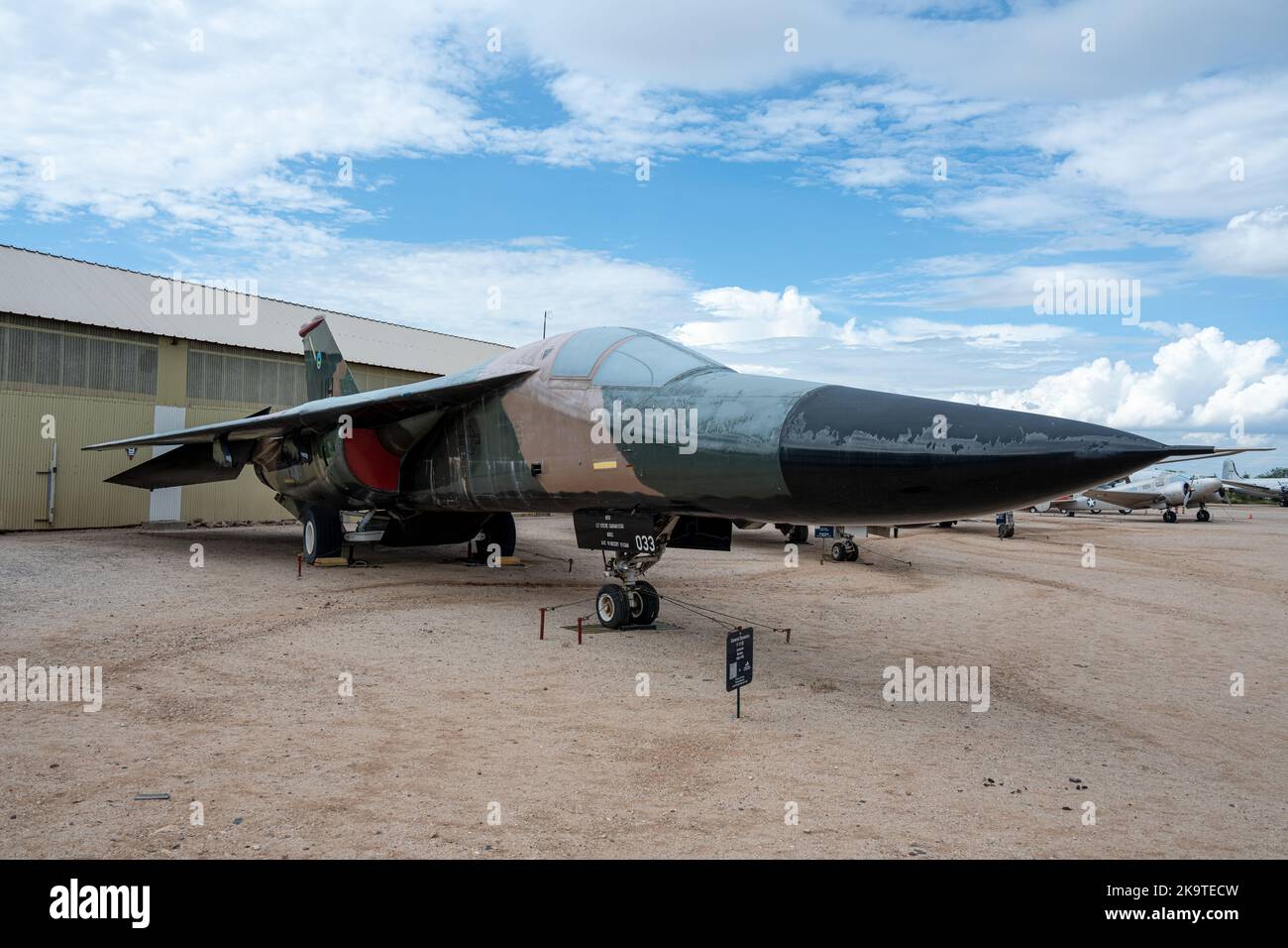 General Dynamics F-111 Aardvark exposé au musée de l'air et de l'espace de Pima Banque D'Images